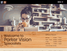 Tablet Screenshot of parkervisionspecialists.com
